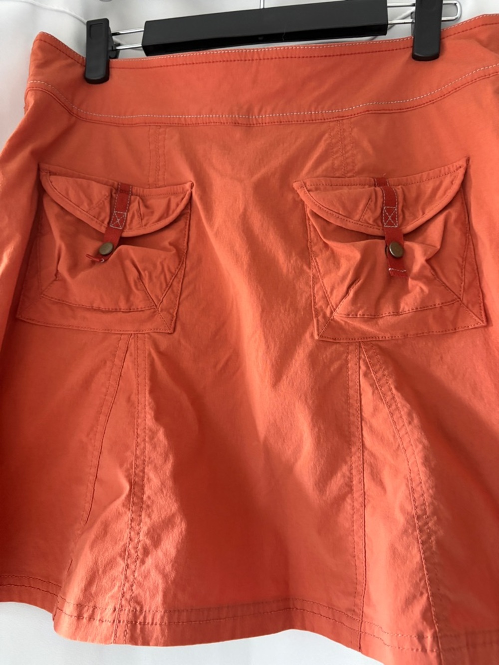 Title Nine Trail Mix Coral Athletic Skort with Zip Closure - Picture 3 of 10